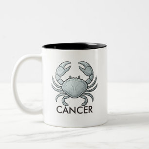 Krebs-Sternzeichen Astrologie Geburtstag Kaffeetas Zweifarbige Tasse
