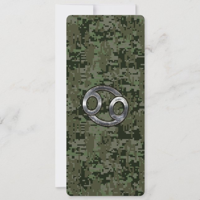 Krebs-Sternzeichen auf der digitalen Camouflage vo (Vorderseite)