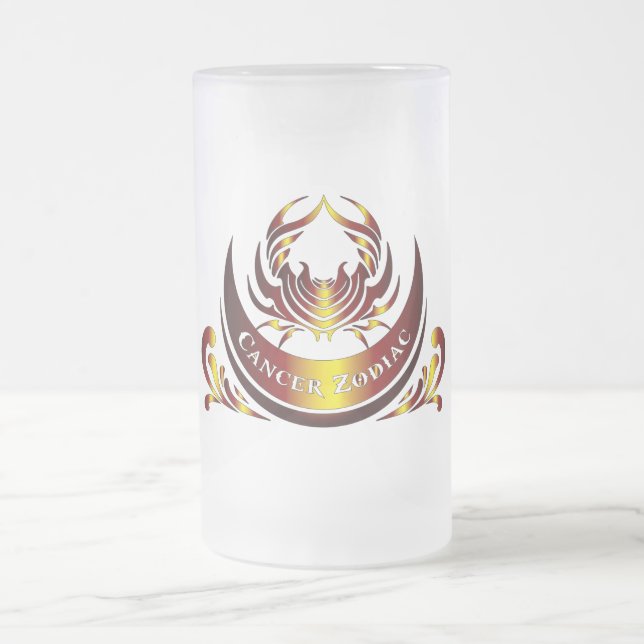 Krebs Sternzeichen Bierglas Mattglas Bierglas (Mittel)