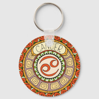 Krebs-Sternzeichen für "Chatschrecken"-Mandala Schlüsselanhänger