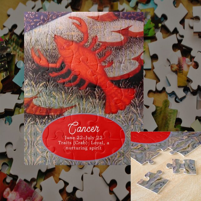 Krebs Sternzeichen Geburtstagsparty Puzzle (Von Creator hochgeladen)