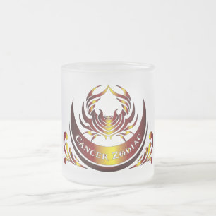 Krebs Sternzeichen Glas Tasse