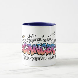 Krebs Sternzeichen Graffiti  Tasse