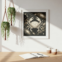 Krebs Sternzeichen Himmels Astrologie Poster