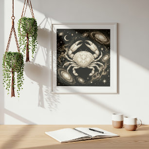 Krebs Sternzeichen Himmels Astrologie Poster