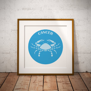 Krebs, Sternzeichen, Horoskop, Astrologie Foliendrucke