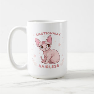 Krebs-Sternzeichen-Sphynx-Katze Süße Illustration Kaffeetasse