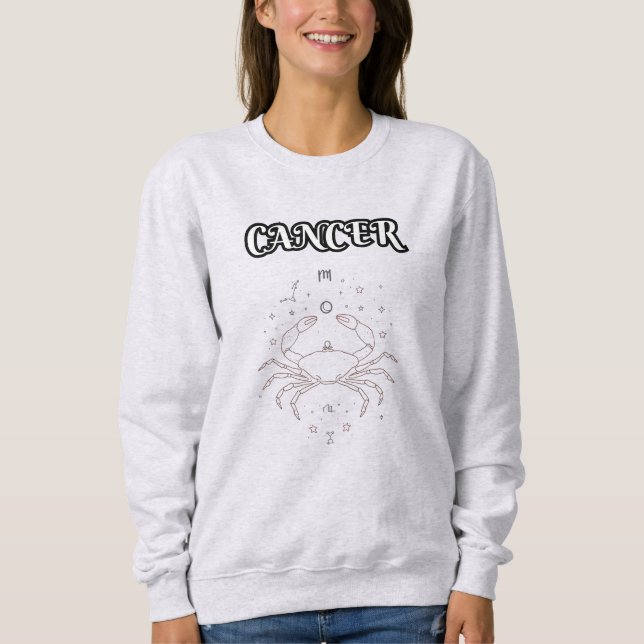 Krebs Sternzeichen Sweatshirt (Vorderseite)