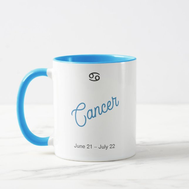 Krebs Sternzeichen Tasse – Astrologie Kaffeetasse (Links)