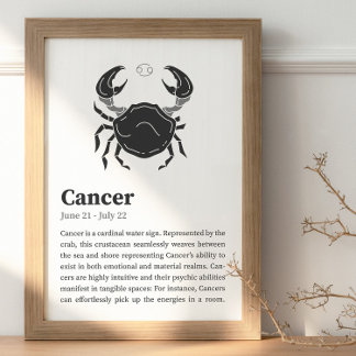 Krebs-Sternzeichenposter Poster
