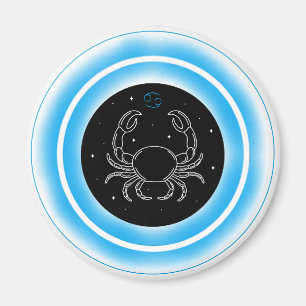 Krebs-Symbol – Minimales Astrologie-Emblem Magnet