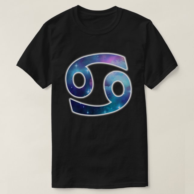 Krebs-Symbol-Shirt - Schwarzes T-Shirt (Design vorne)