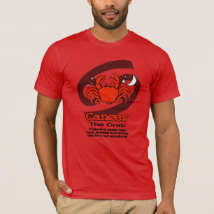 Krebs "The Crab" zodiac astro red mens T - Shirt