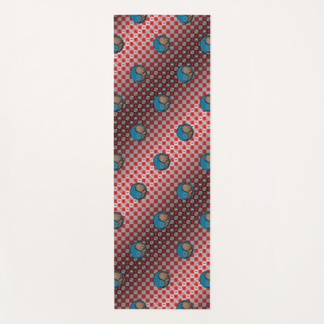 Krebs und Erdiger Yogamatte (Vorderseite)