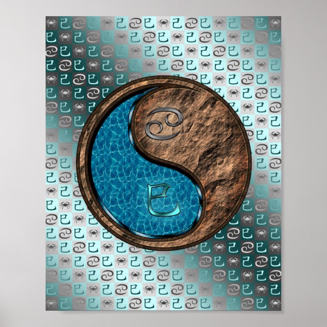 Krebs und Erdschlange Poster (Vorne)