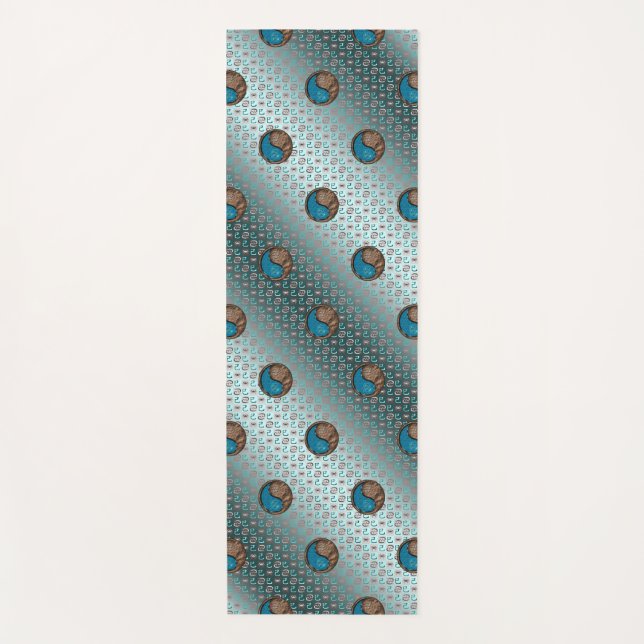 Krebs und Erdschlange Yogamatte (Vorderseite)