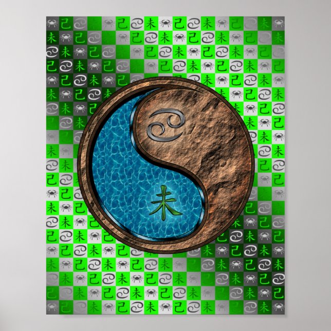 Krebs und Erdziege Poster (Vorne)