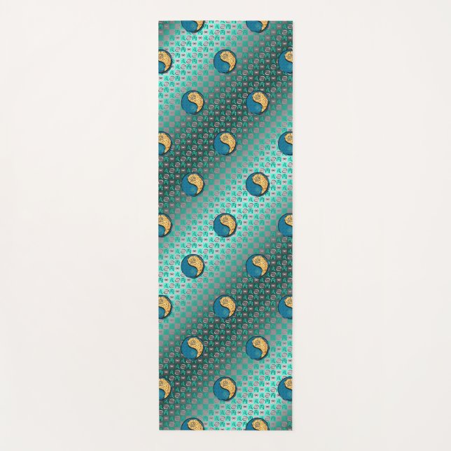 Krebs und Feuerhund Yogamatte (Vorderseite)