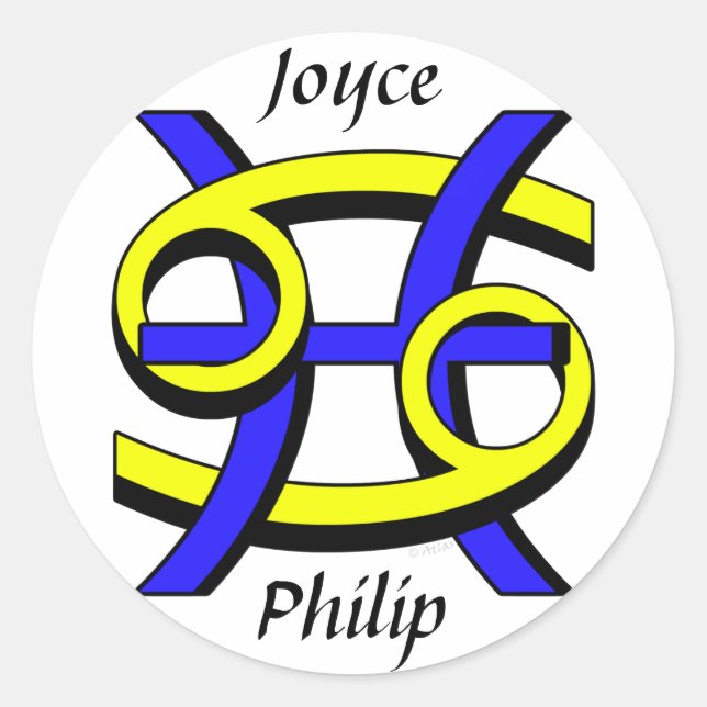 Krebs und Fieber nach Runder Aufkleber (Vorderseite)