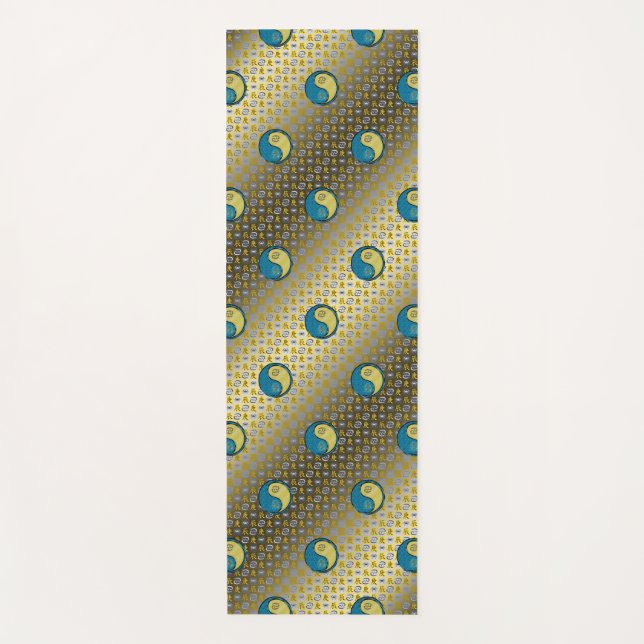 Krebs und Metalldrache Yogamatte (Vorderseite)