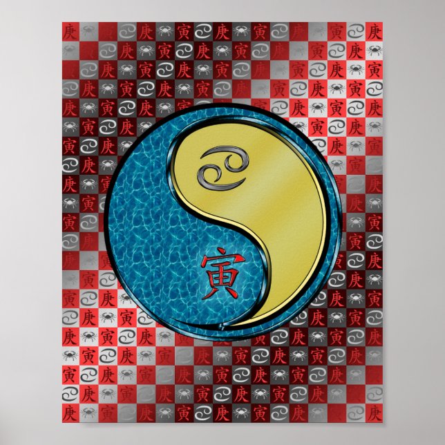 Krebs und Metalliger Poster (Vorne)