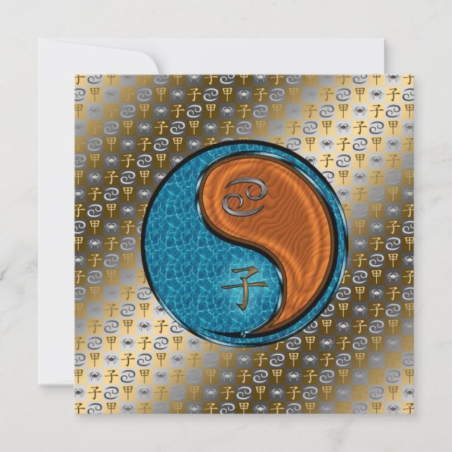 Krebs- und Waldratten Karte (Vorderseite)