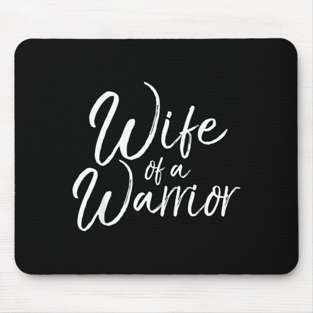 Krebs-Unterstützungsgeschenk für Ehemann Ehefrau Mousepad (Vorne)