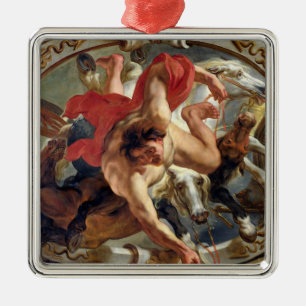 Krebs, von den Zeichen des Tierkreises Silbernes Ornament