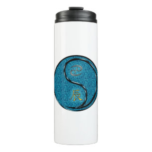 Krebs & Wasser-Drache Thermosbecher