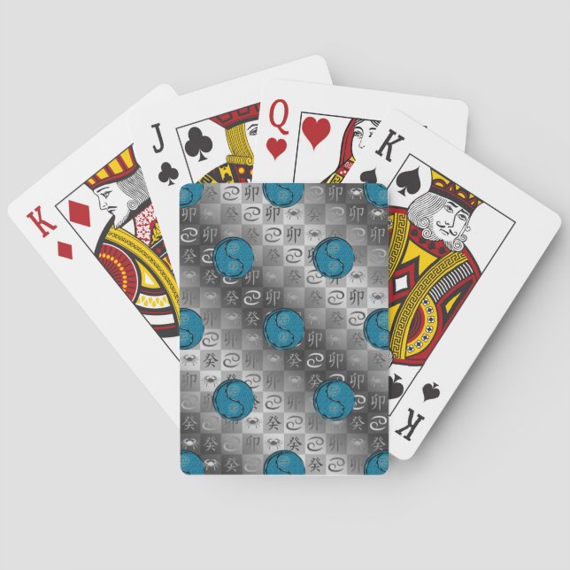 Krebs & Wasser Kaninchen Spielkarten (Rückseite)