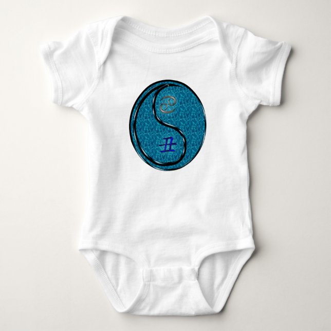 Krebs & Wasserbüffel Baby Strampler (Vorderseite)