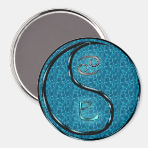 Krebs & Wasserschlange Magnet