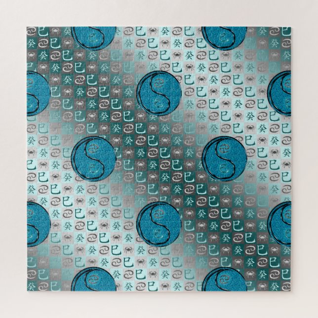Krebs & Wasserschlange Puzzle (Vertikal)