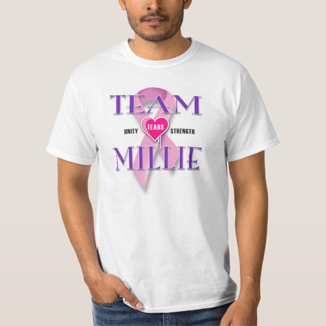 KREBS-WEG DES TEAM-MILLIE T-Shirt (Vorderseite)
