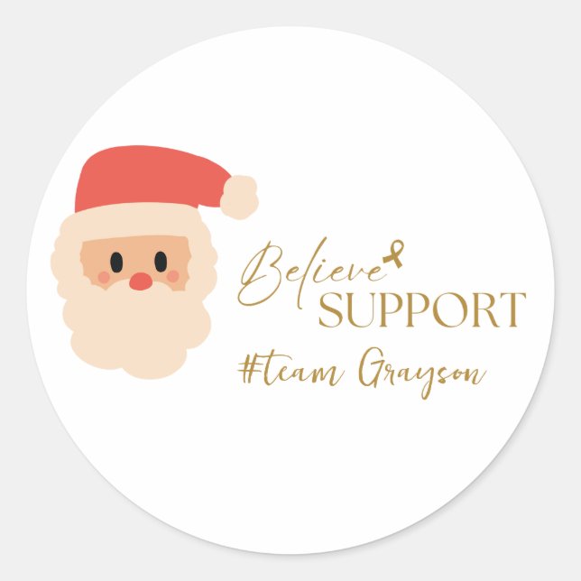 Krebs. Weihnachts Custom #team name Stickers Label (Vorderseite)