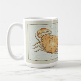 Krebs Zodiac Antique Astronomisches Diagramm Kaffeetasse