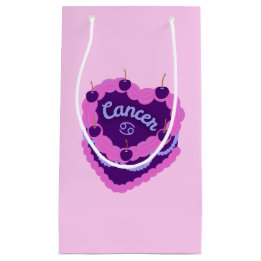 Krebs Zodiac Pastel Herz Geburtstagskuchen Kleine Geschenktüte