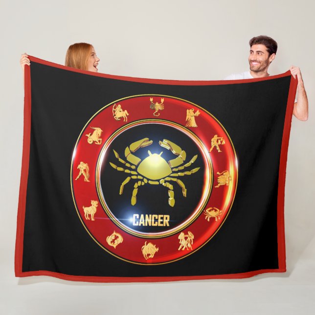 Krebs Zodiac Sign Astrologie Fleece Blanket (Beispiel)