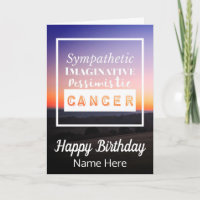 Krebs Zodiac Spaß Eigenschaften Geburtstag