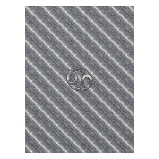 Krebs Zodiac Symbol Industrial Style Tischdecke (Vorderseite)