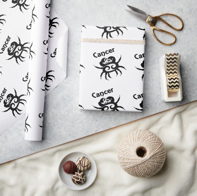 Krebs Zodiac-Symbol und Zeichen Geschenkpapier (Kunsthandwerk)