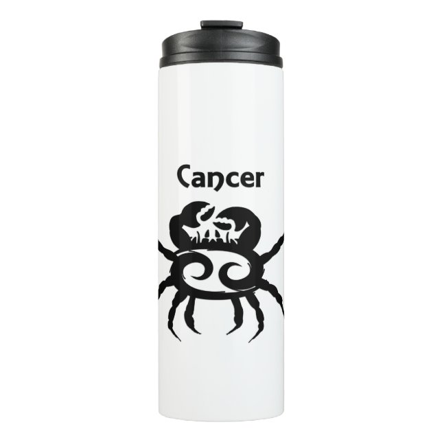 Krebs Zodiac-Symbol und Zeichen Thermosbecher (Vorderseite)