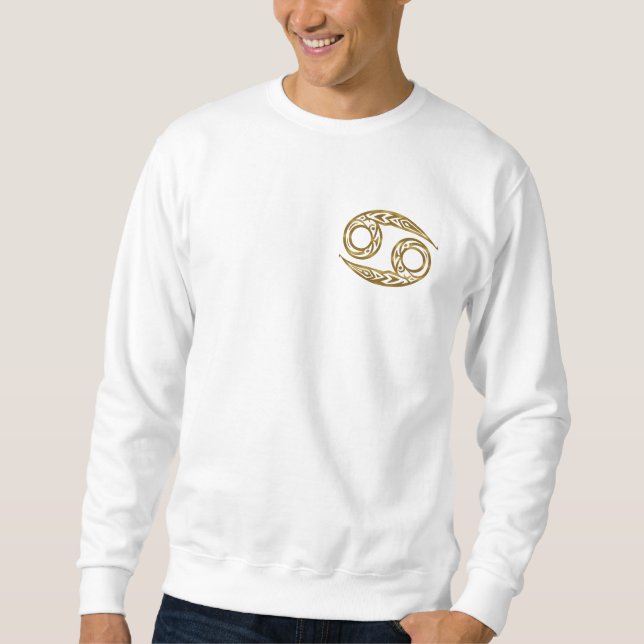 Krebs Zodiac - Tribal Gold Sweatshirt (Vorderseite)