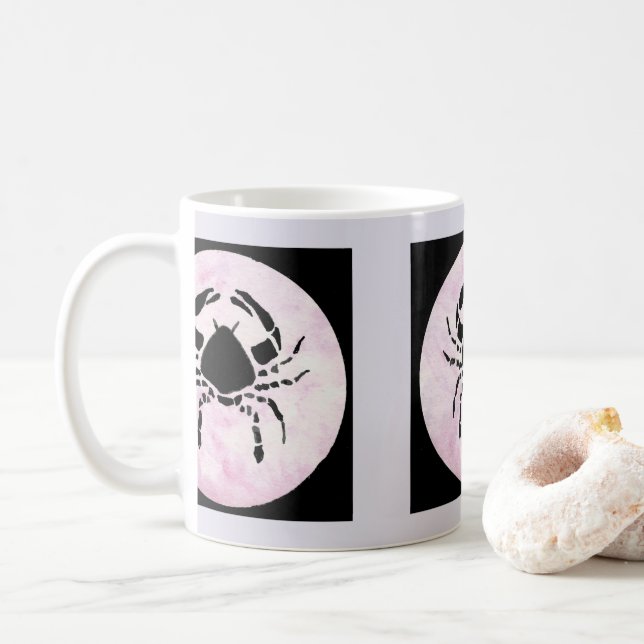 Krebs - Zodiac-Zeichen Kaffeetasse (Mit Donut)