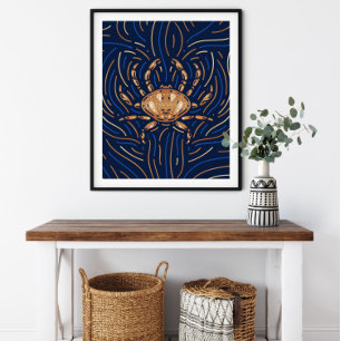 Krebs Zodiac-Zeichen   Zodiac Digital Print Poster
