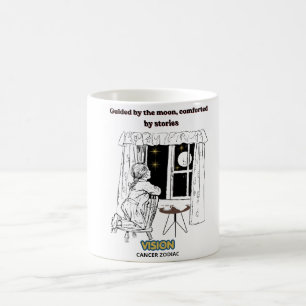 Krebs-Zodiakposter geführt vom Mond Kaffeetasse