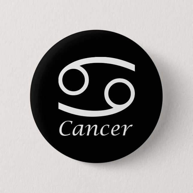 "Krebs" - Zodiakzeichen Button (Vorderseite)
