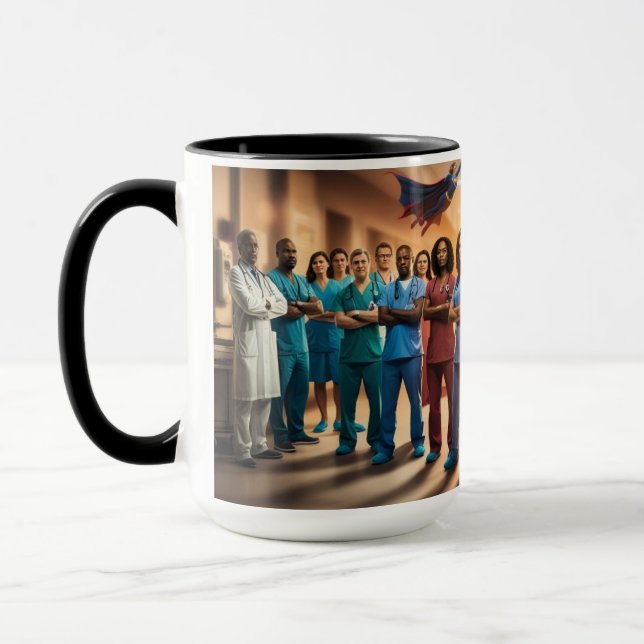 Krebs zu Superhelden Tasse (Links)