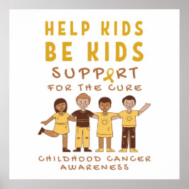 Krebsbehandlung bei Kindern. Großes Poster drucken