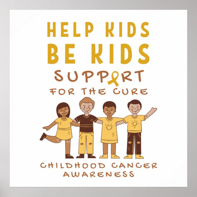 Krebsbehandlung bei Kindern. Großes Poster drucken (Vorne)